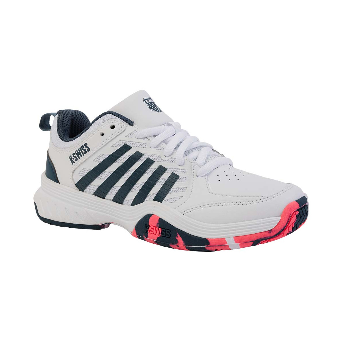 K-Swiss Hypercourt Express 2 Junior Schoenen Wit/Marineblauw