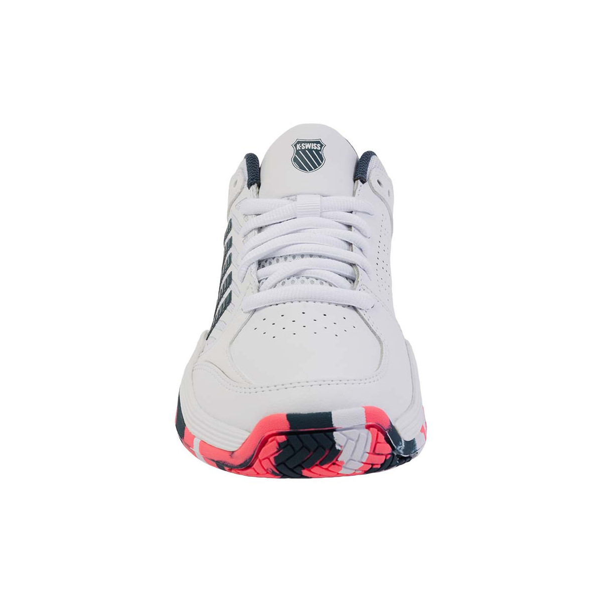 Chaussures K-Swiss Court Express 2 Junior Blanc / Bleu marine