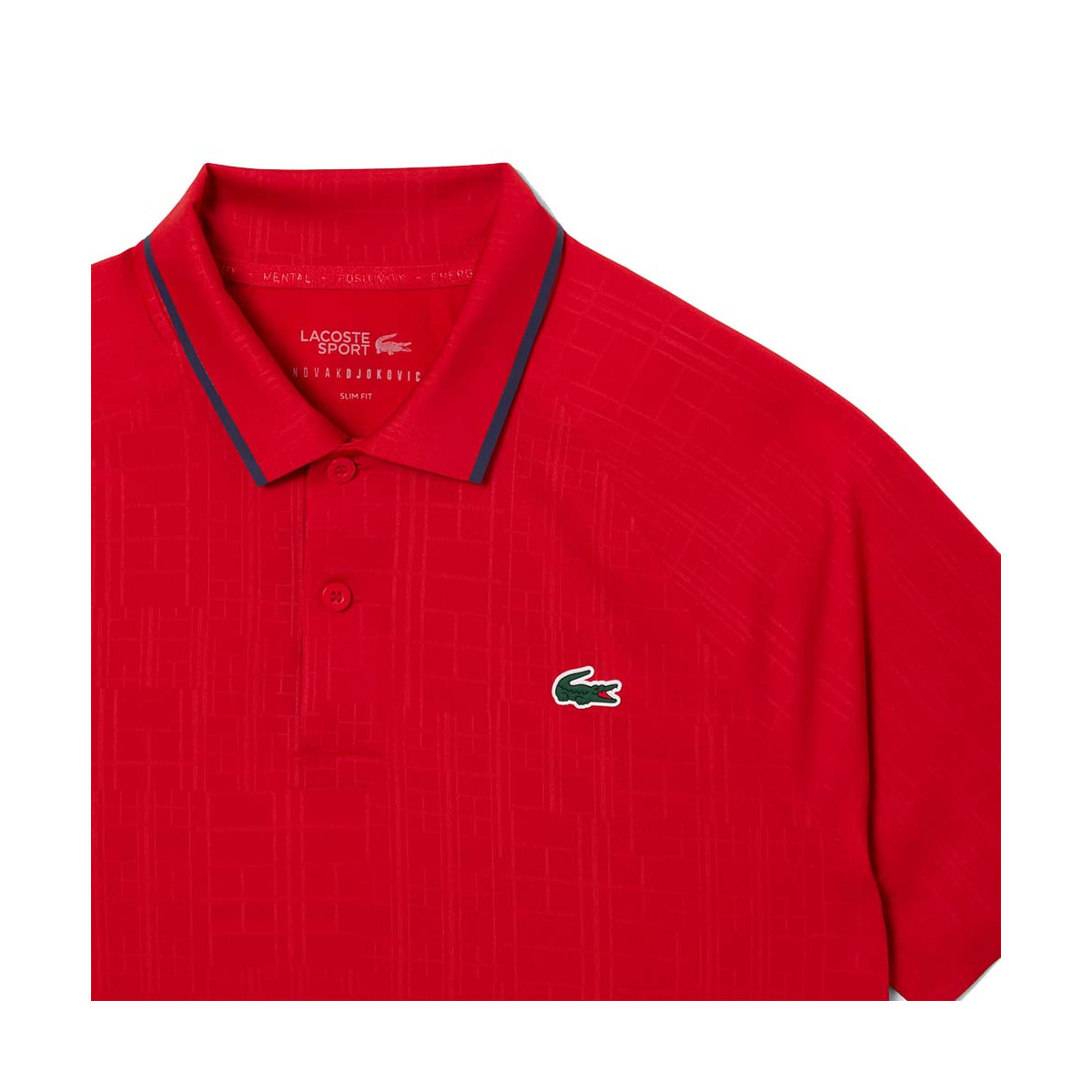 Polo Lacoste Tennis Novak Djokovic Rood