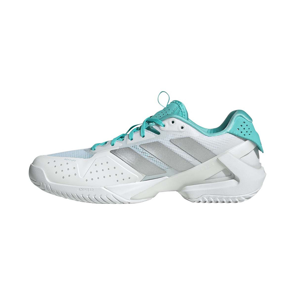 Chaussures Adidas Adizero Ubersonic 5 Femme Blanc / Bleu