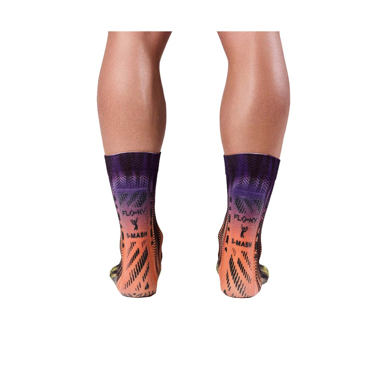 Compressiesokken Floky S-MASH 3D FANTASY Rio Blauw / Oranje