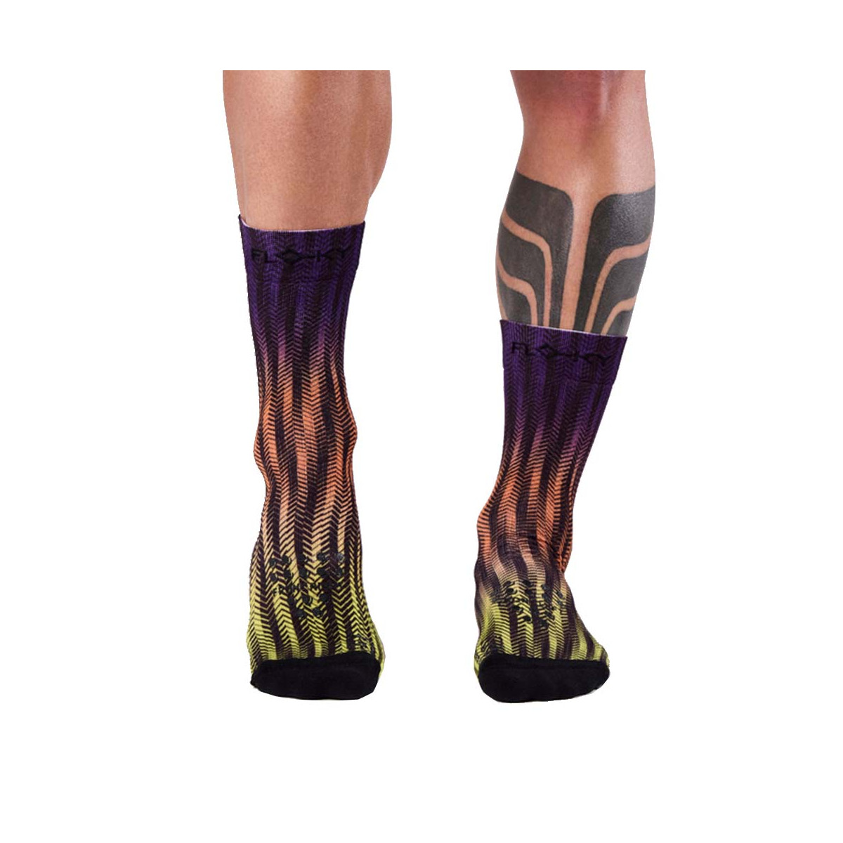 Compressiesokken Floky S-MASH 3D FANTASY Rio Blauw / Oranje
