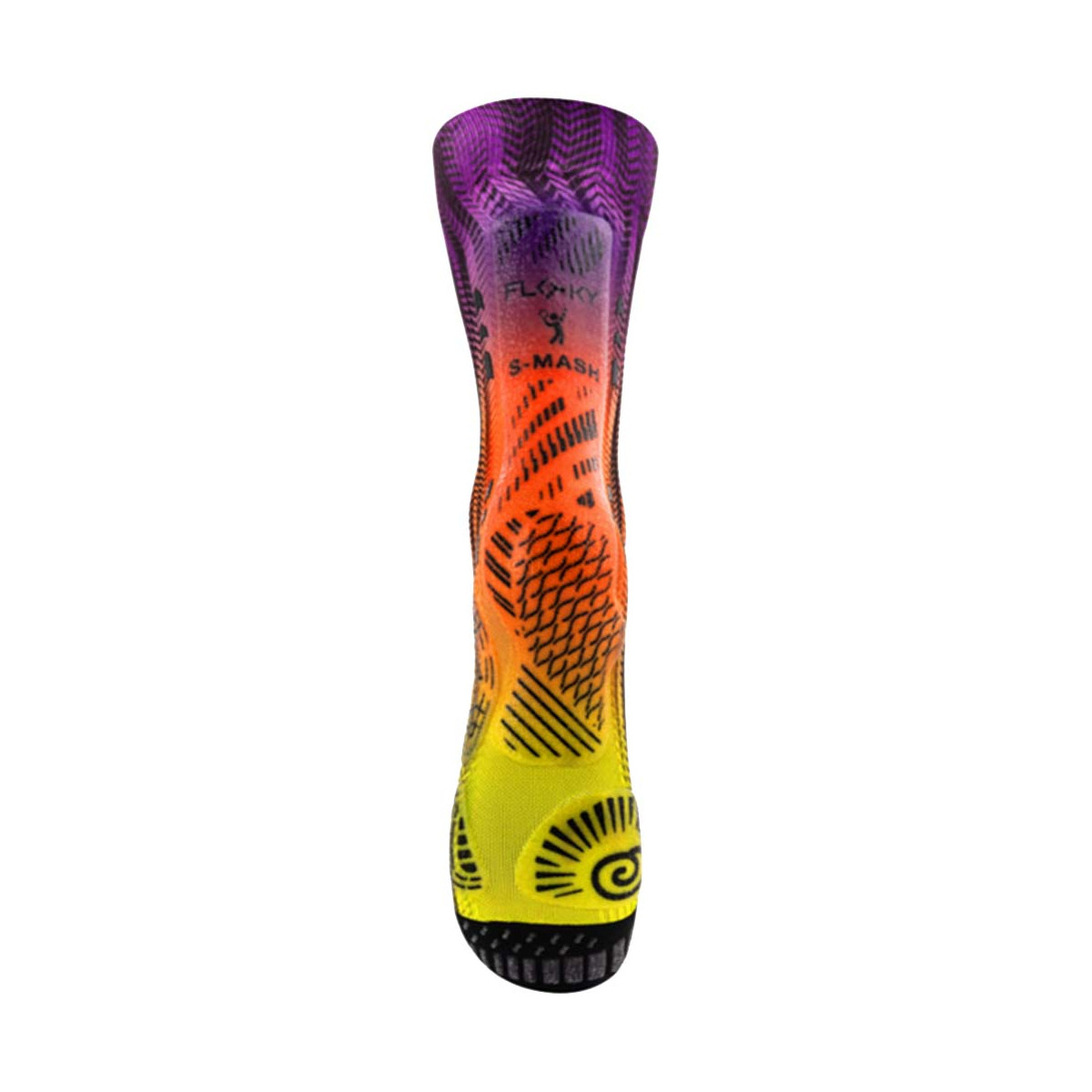 Compressiesokken Floky S-MASH 3D FANTASY Rio Blauw / Oranje