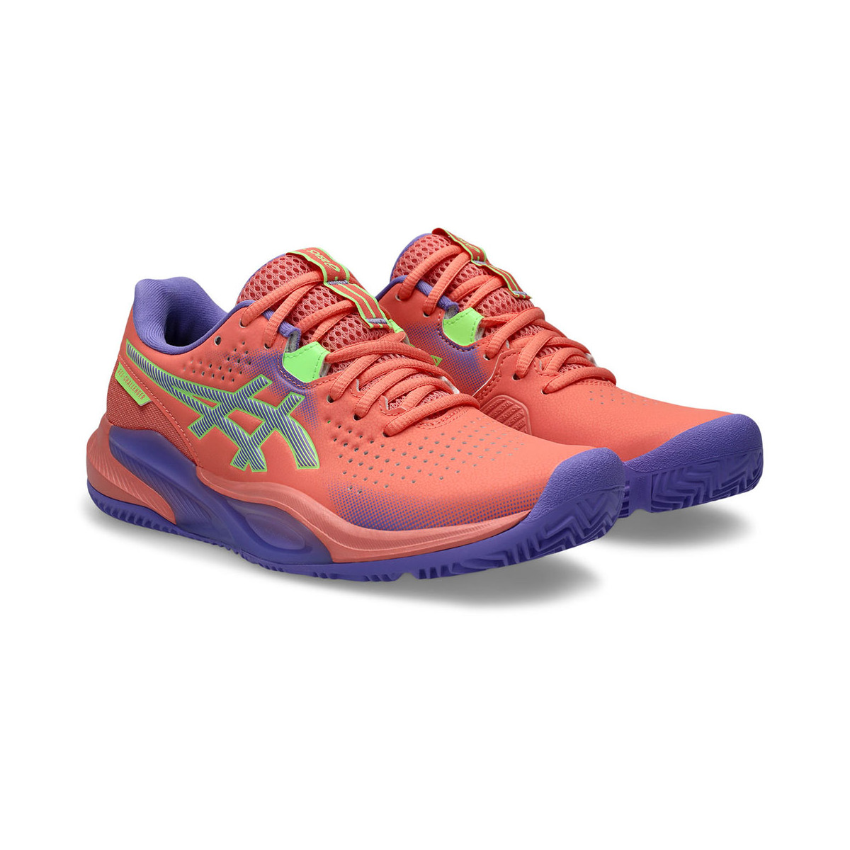 Asics Gel Challenger 15 Padel Schoenen Dames Blauw / Oranje