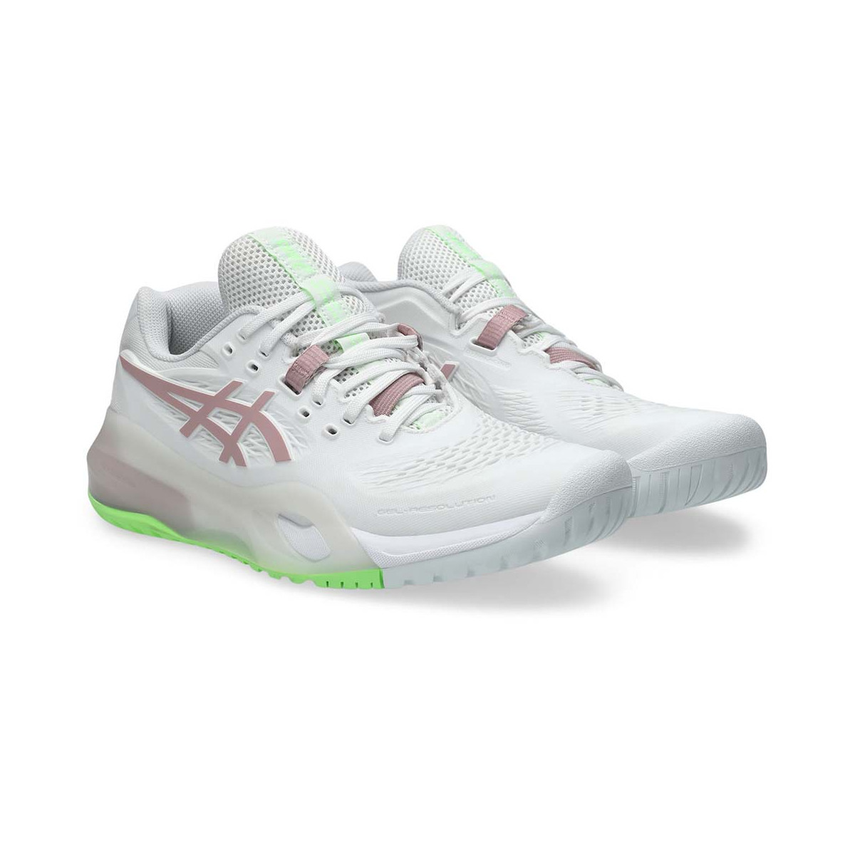 Asics Gel Resolution X Wit / Pastelgroen Dames Schoenen