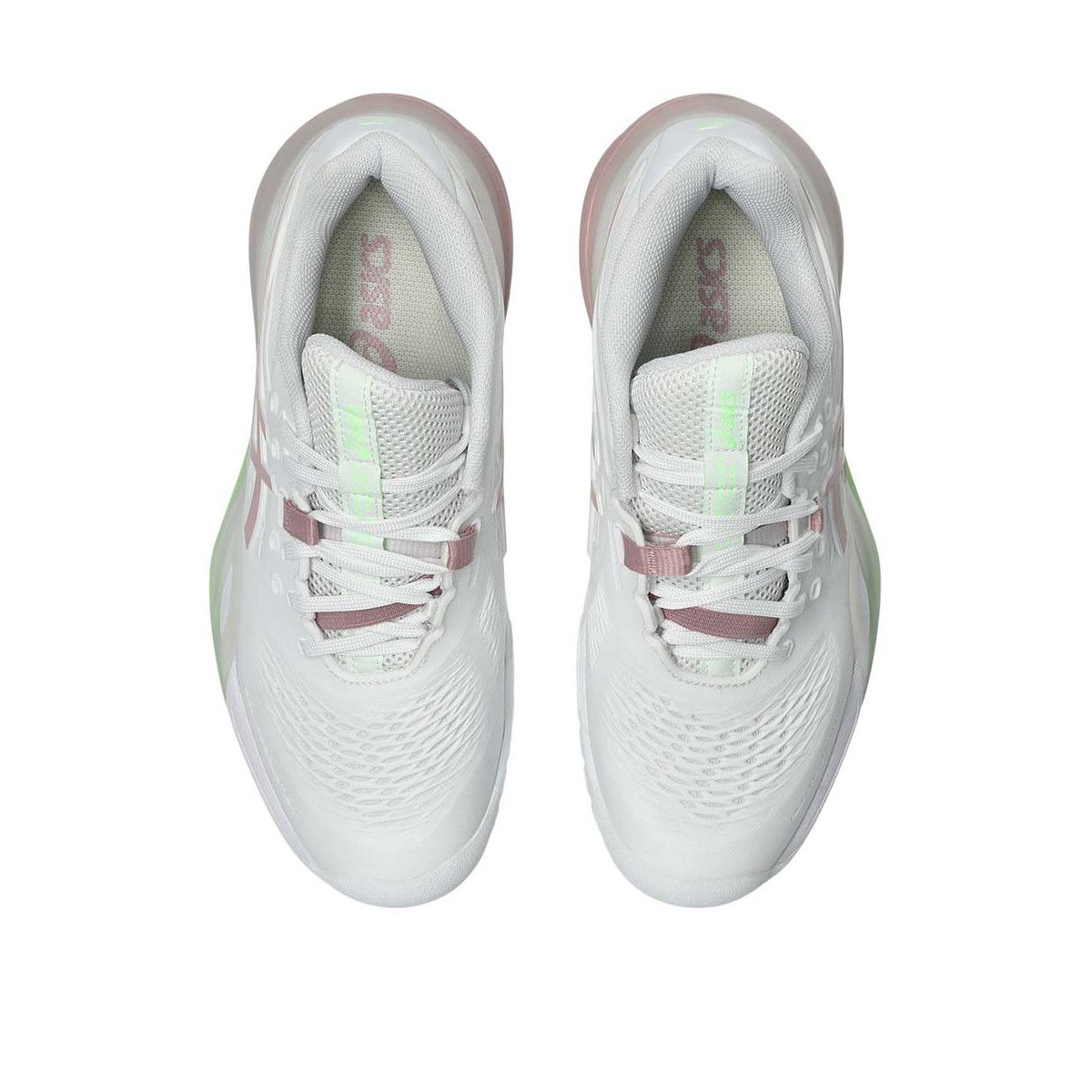 Asics Gel Resolution X Wit / Pastelgroen Dames Schoenen