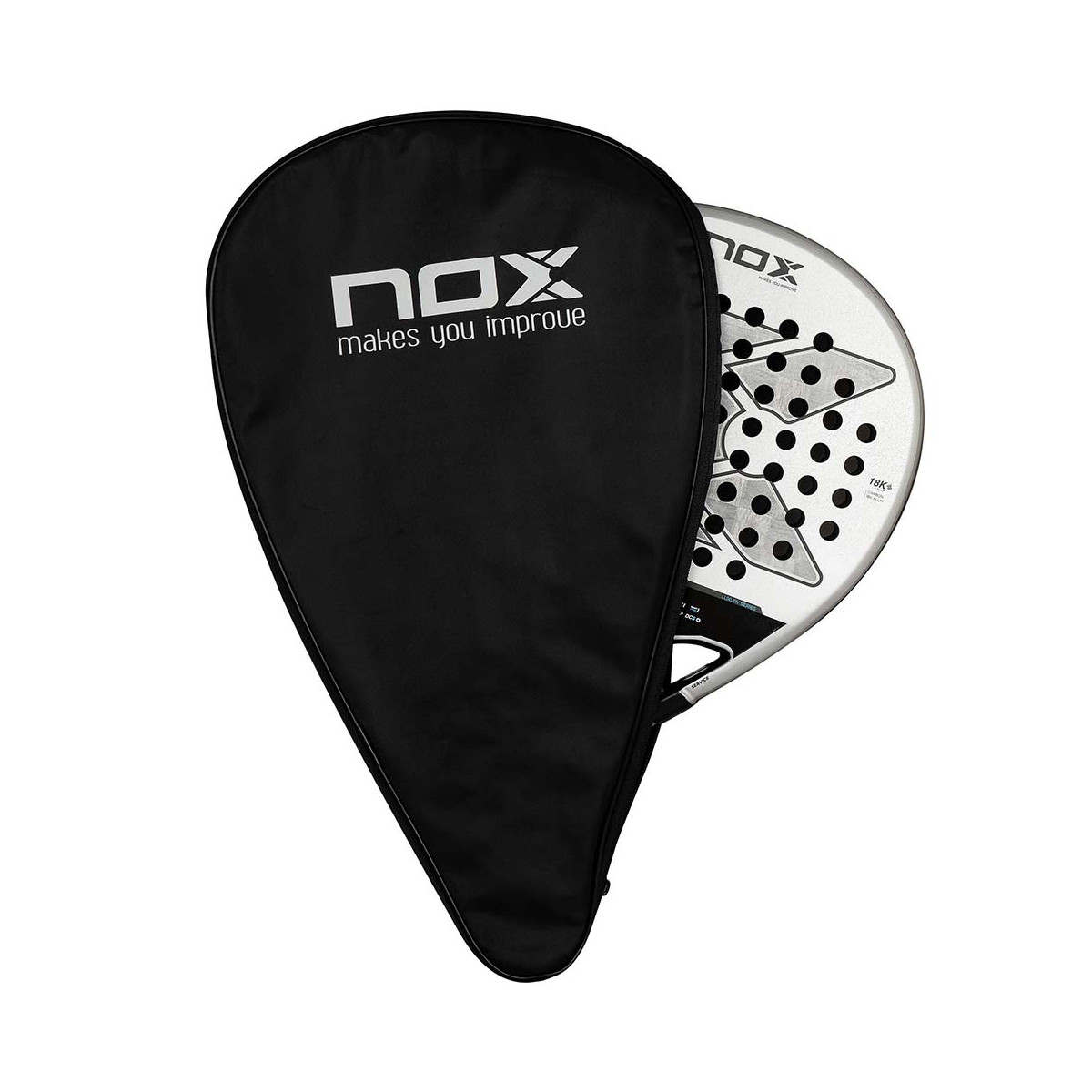 Housse de raquette Padel Nox Noir
