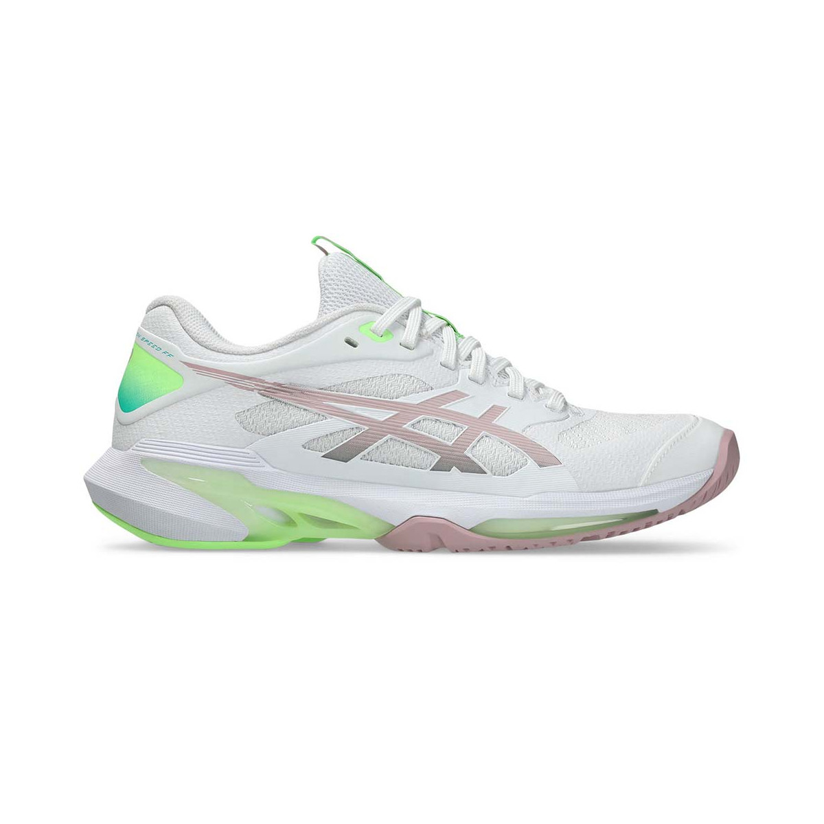 Chaussures Asics Gel Solution Speed FF 4 Blanc / Rose poudré