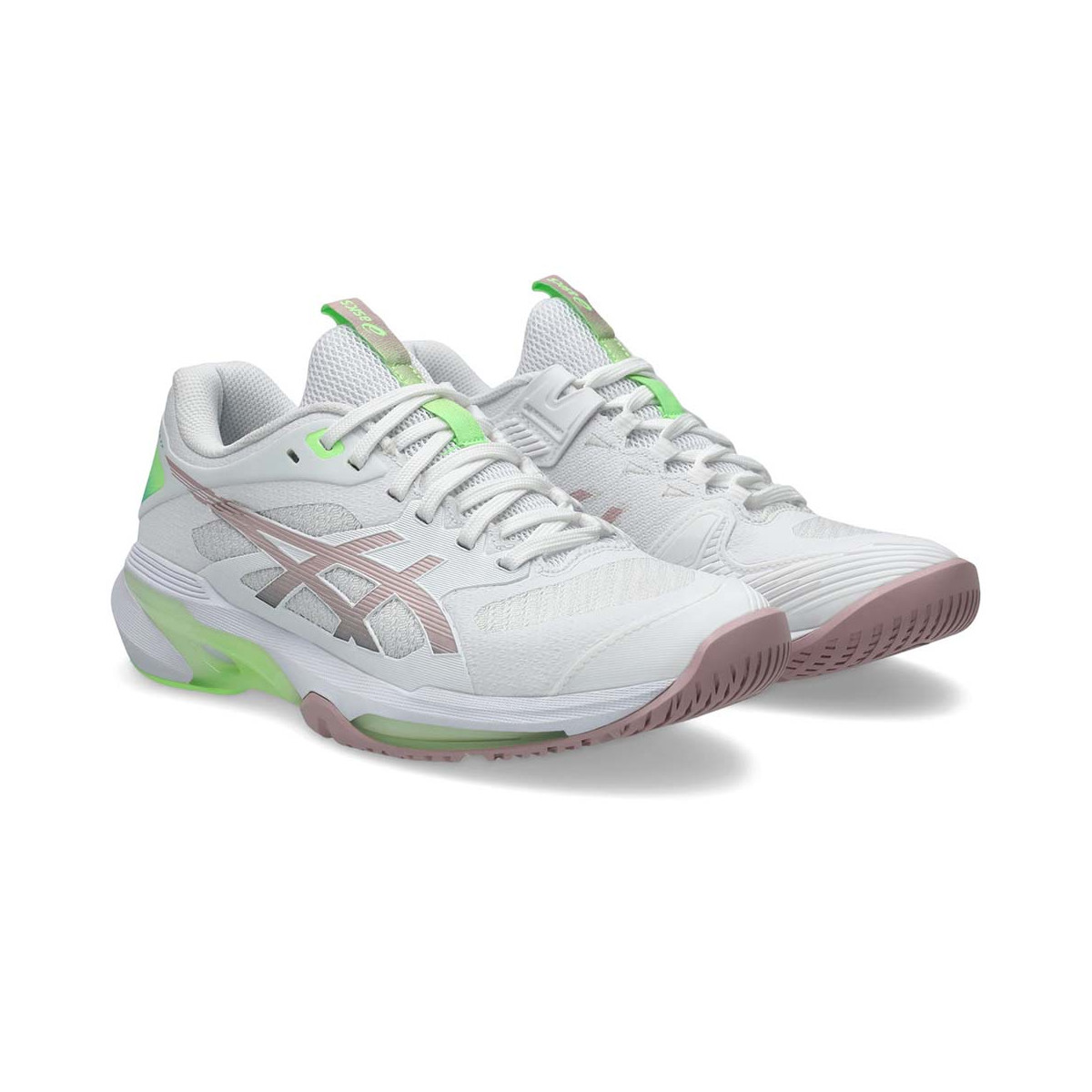 Chaussures Asics Gel Solution Speed FF 4 Blanc / Rose poudré
