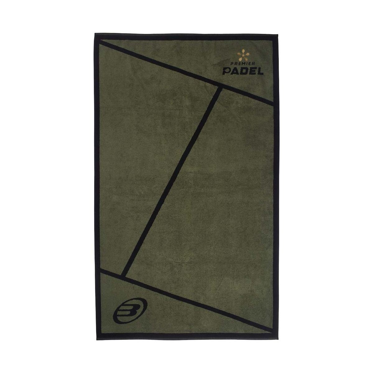 Serviette Bullpadel Premier Padel Kaki / Noir 150x90