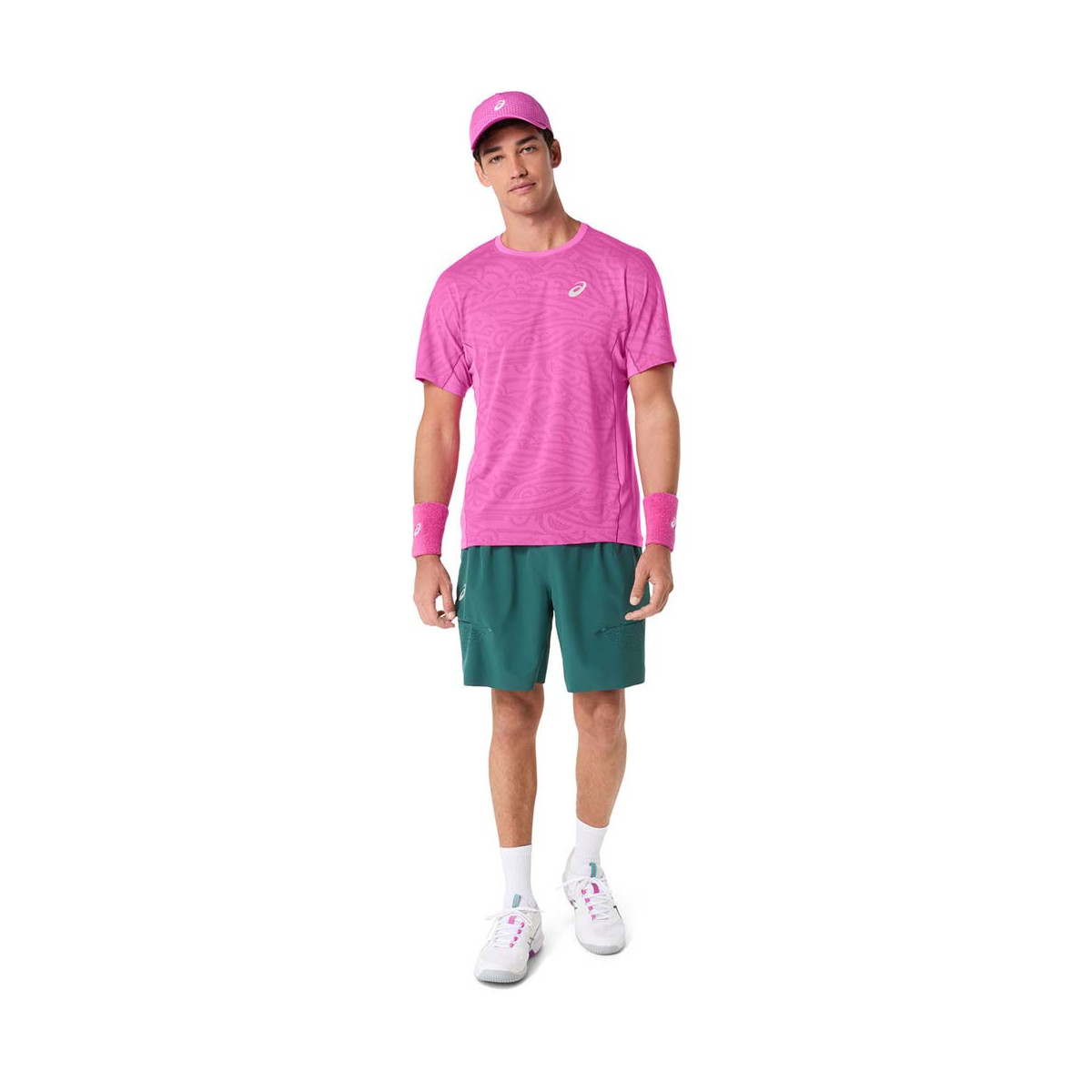 T-Shirt Asics Match Jacquard SS Rose