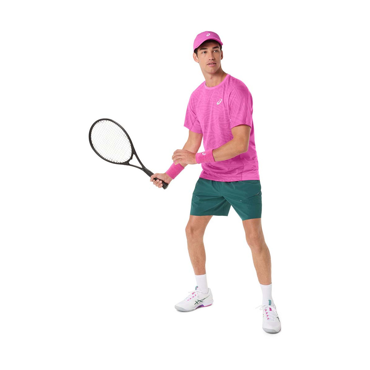 T-Shirt Asics Match Jacquard SS Rose