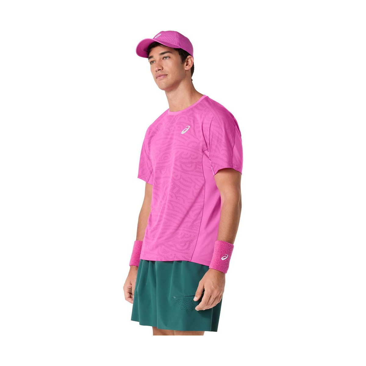 T-Shirt Asics Match Jacquard SS Rose