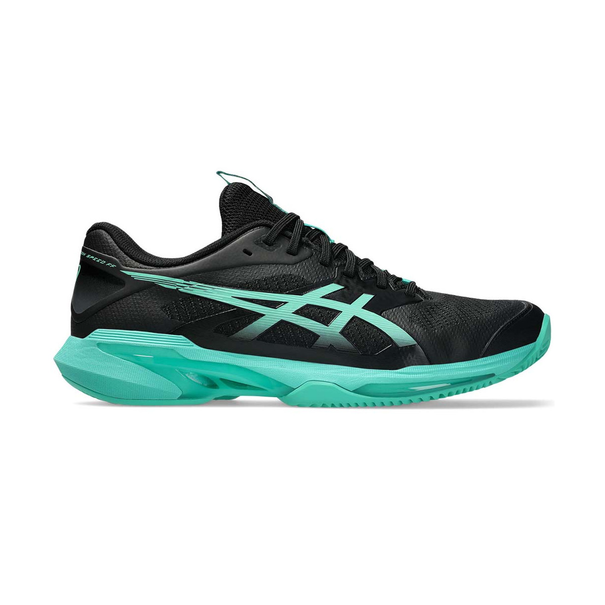 Asics Gel Solution Speed ​​​​FF 4 schoenen zwart/groen