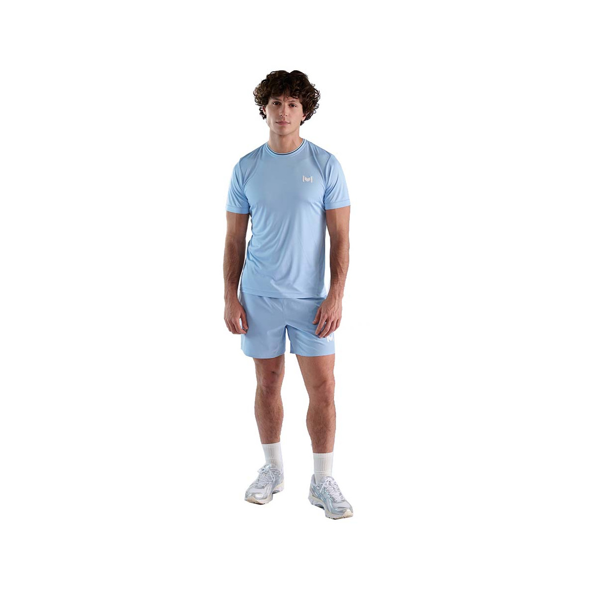 T-shirt Mouratoglou GS M Bleu clair