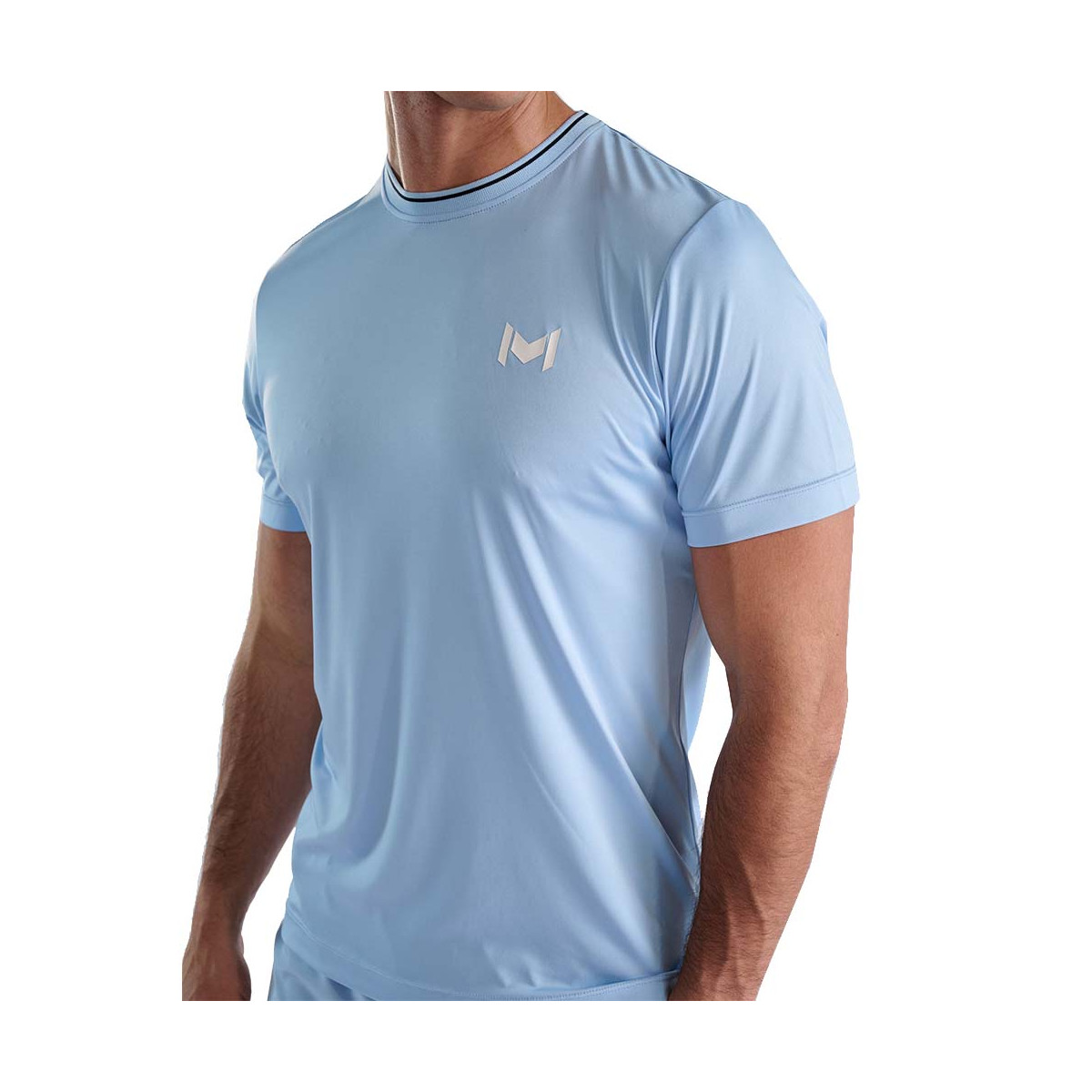 T-shirt Mouratoglou GS M Bleu clair