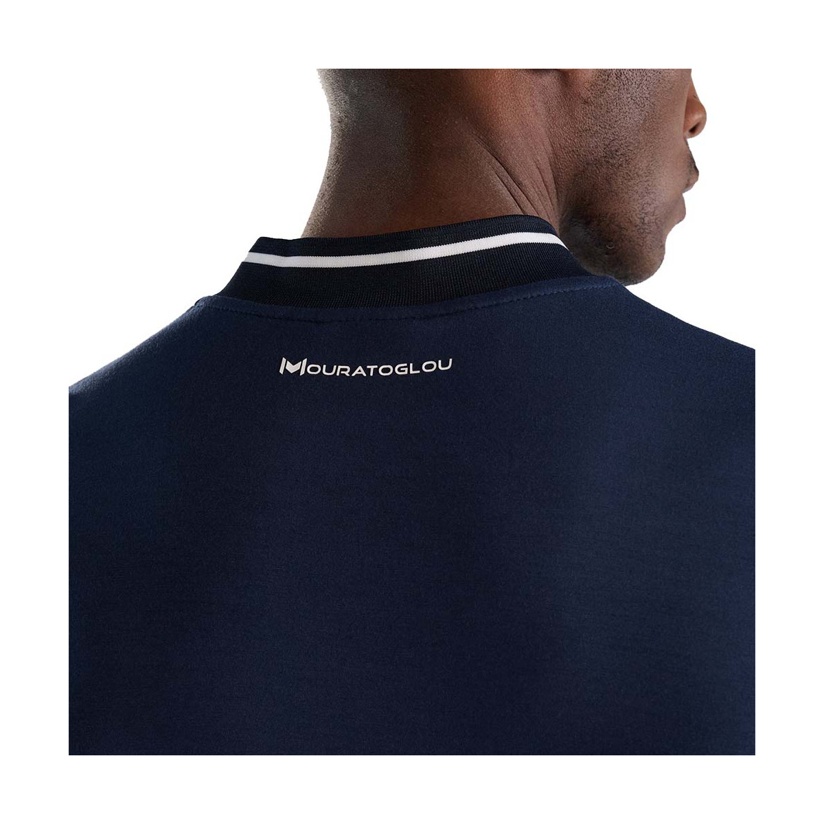 Polo Mouratoglou Mandarin Collar Bleu marine