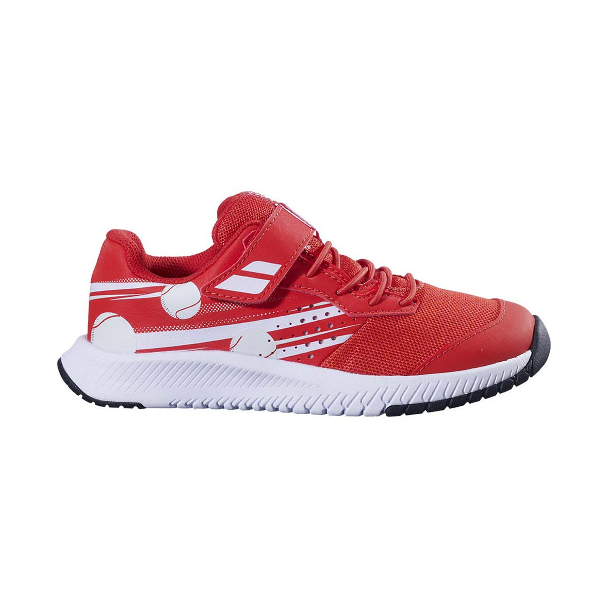 Chaussures Babolat Pulsion Kid All Court Junior Rouge / Blanc