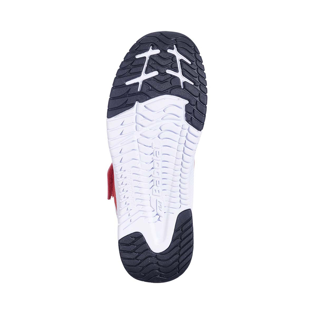 Chaussures Babolat Pulsion Kid All Court Junior Rouge / Blanc