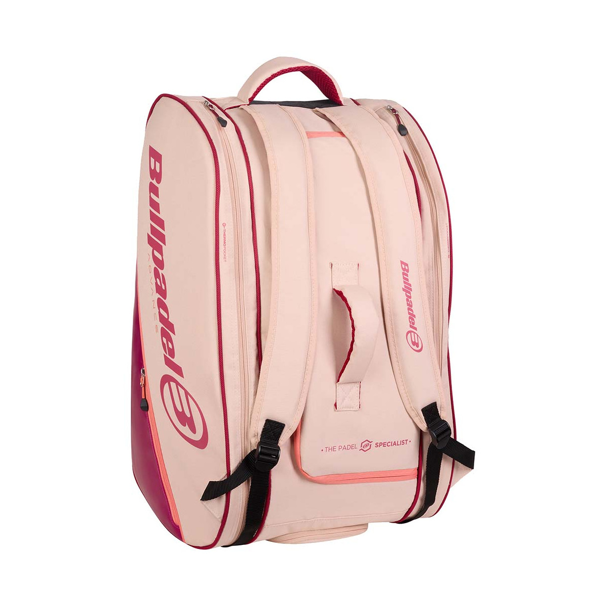 Bullpadel Advance Beige / Roze isothermische tas
