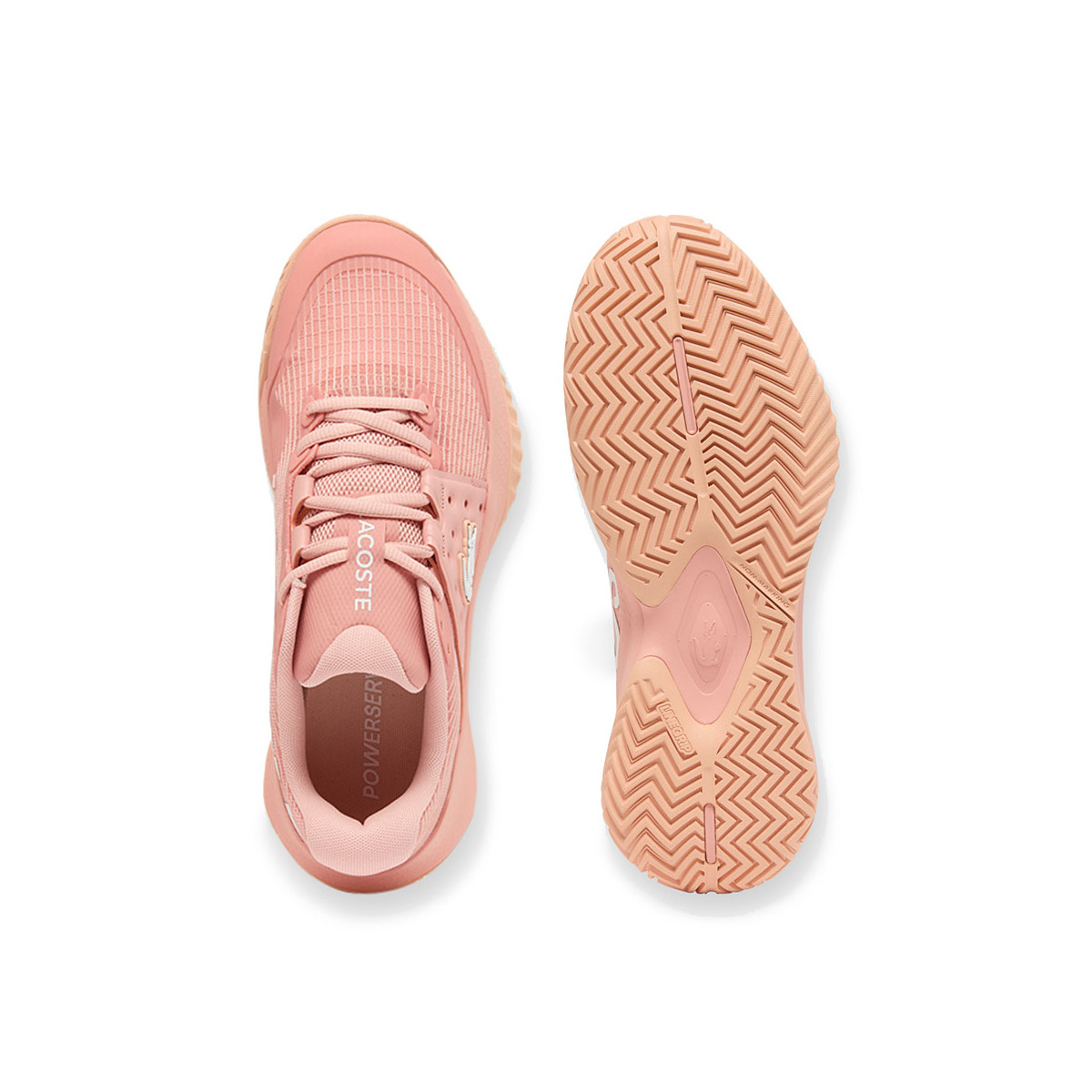 Chaussures Lacoste Power Serve Femme Rose