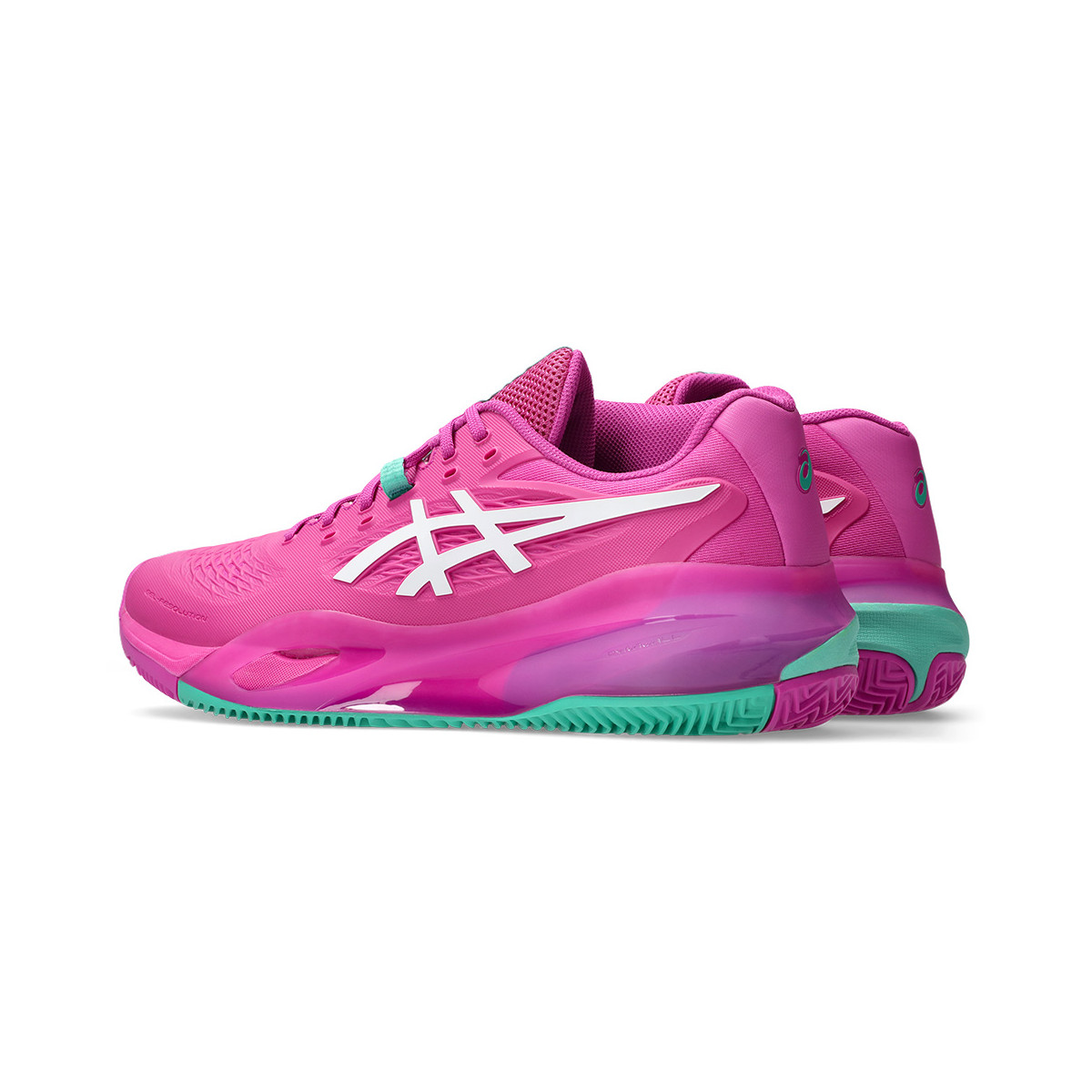 Asics Gel Resolution X Clay Zwart / Groen Schoenen