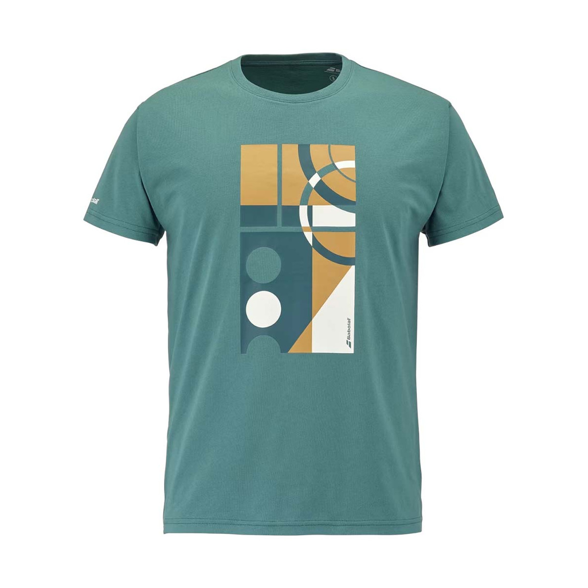 T-Shirt Babolat Exercise Message Vert