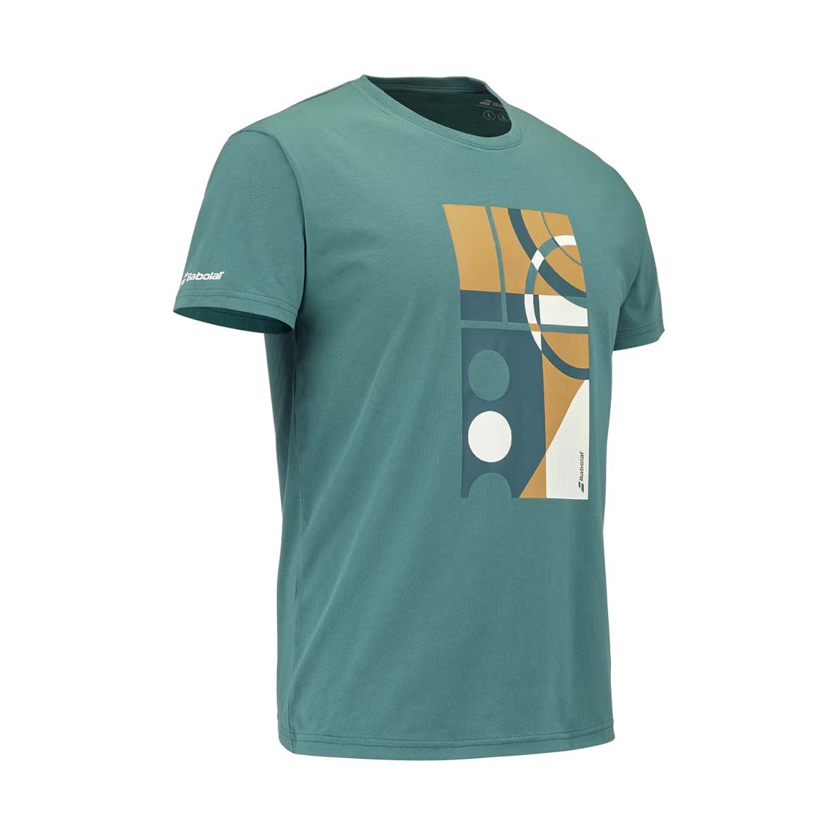 T-Shirt Babolat Exercise Message Vert
