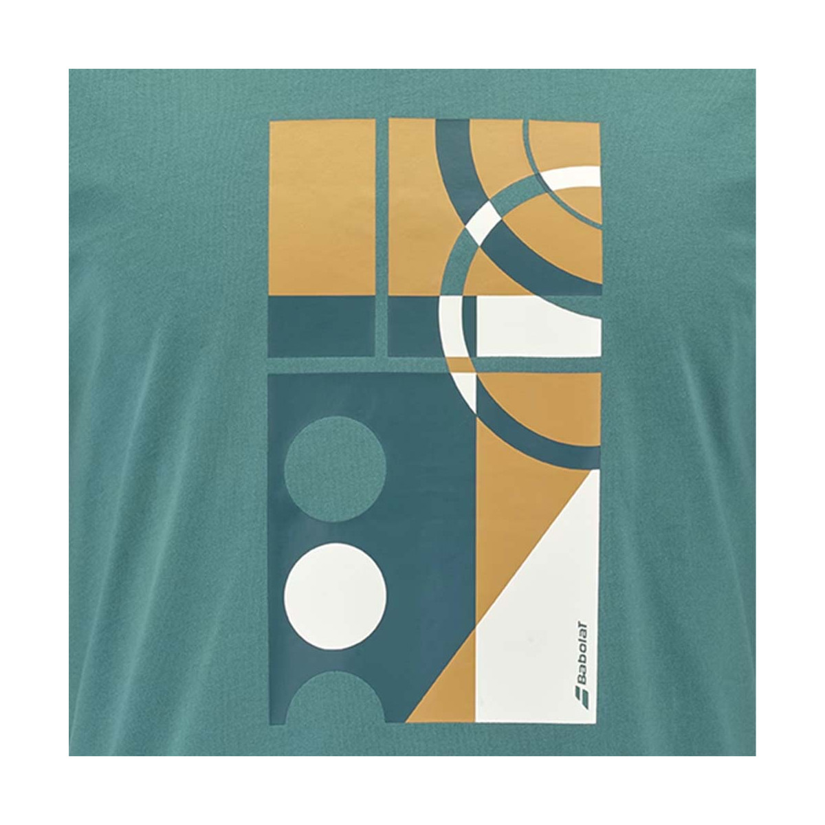 T-Shirt Babolat Exercise Message Vert