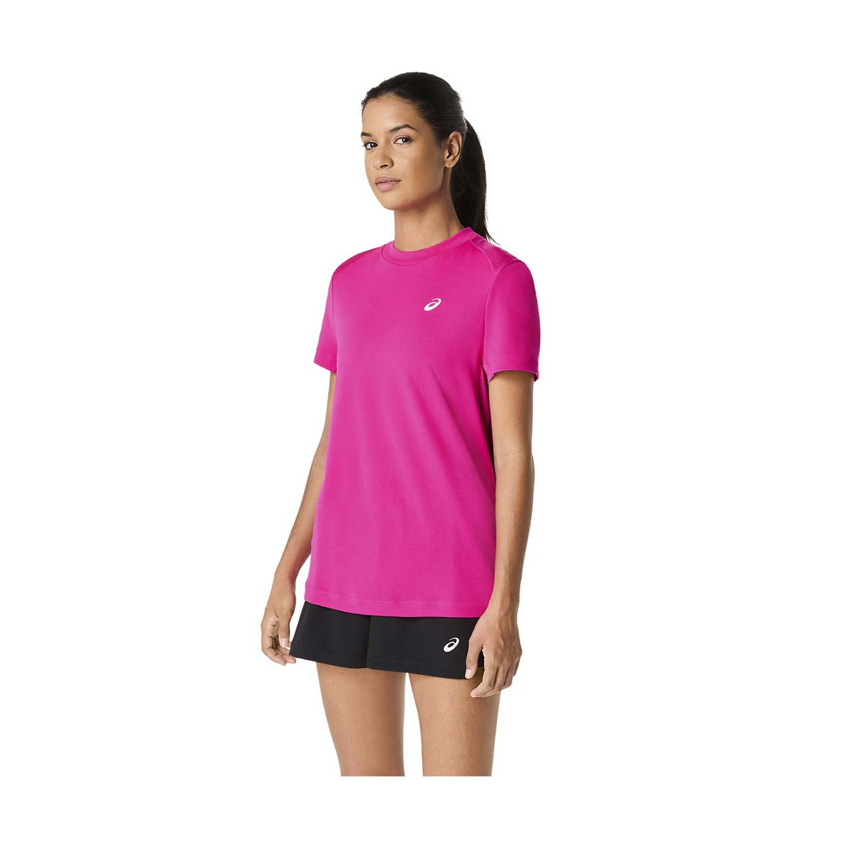 Asics Court SS Dames T-Shirt Marineblauw