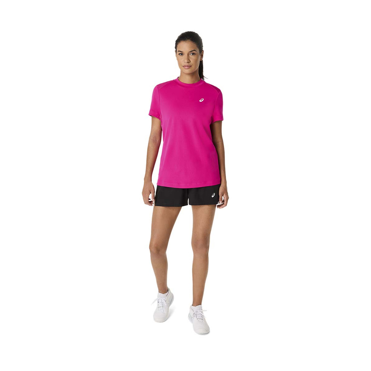 Asics Court SS Dames T-Shirt Marineblauw