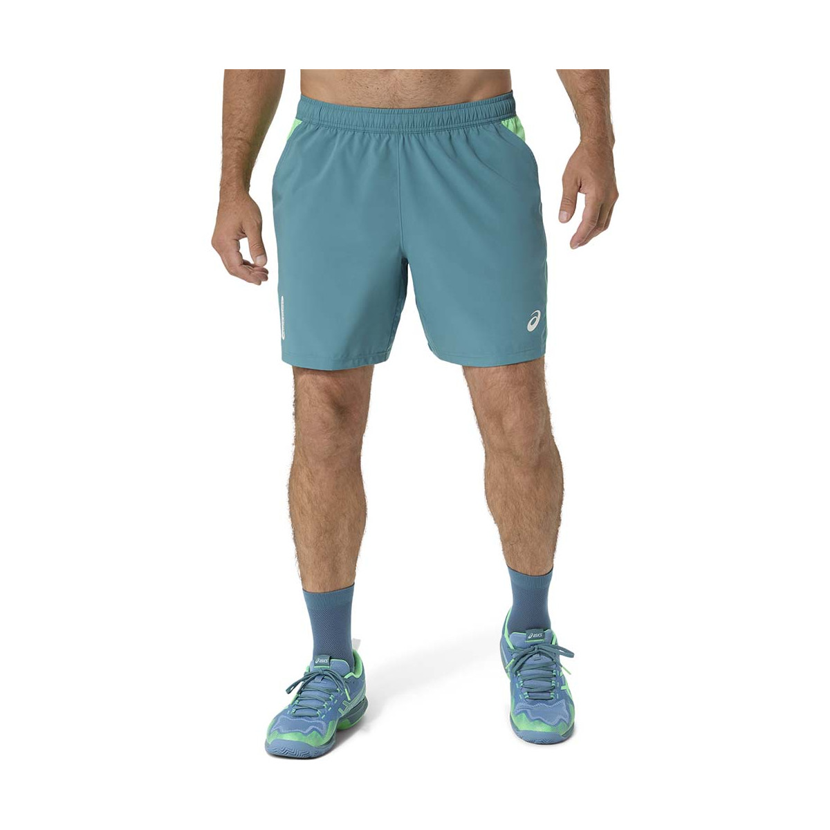 Asics Padel Court Shorts Crème / Groen