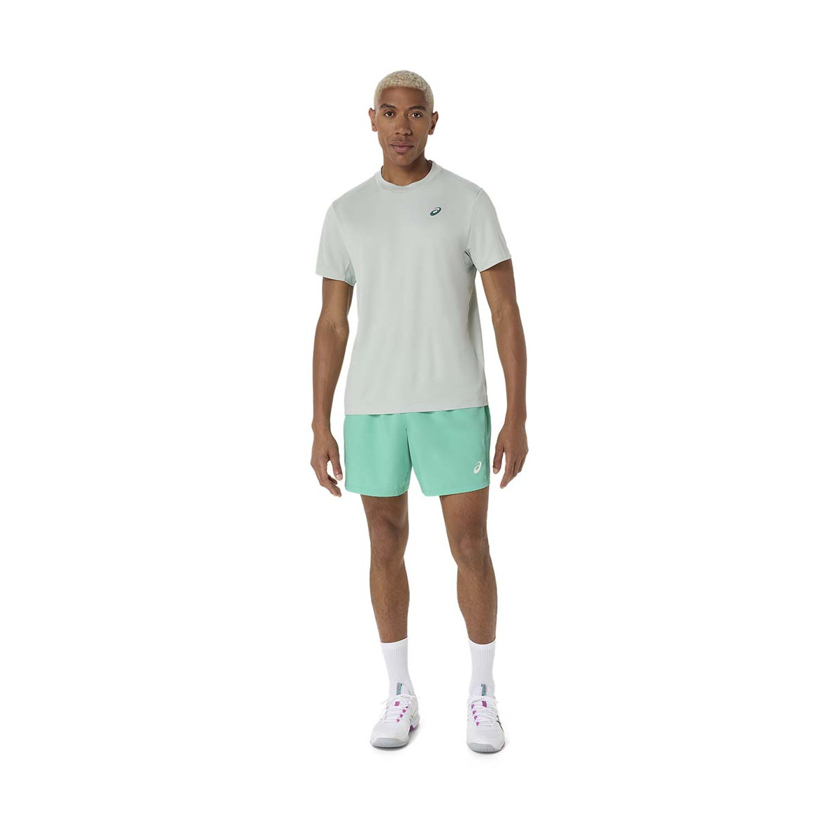 T-Shirt Asics Court SS Gris
