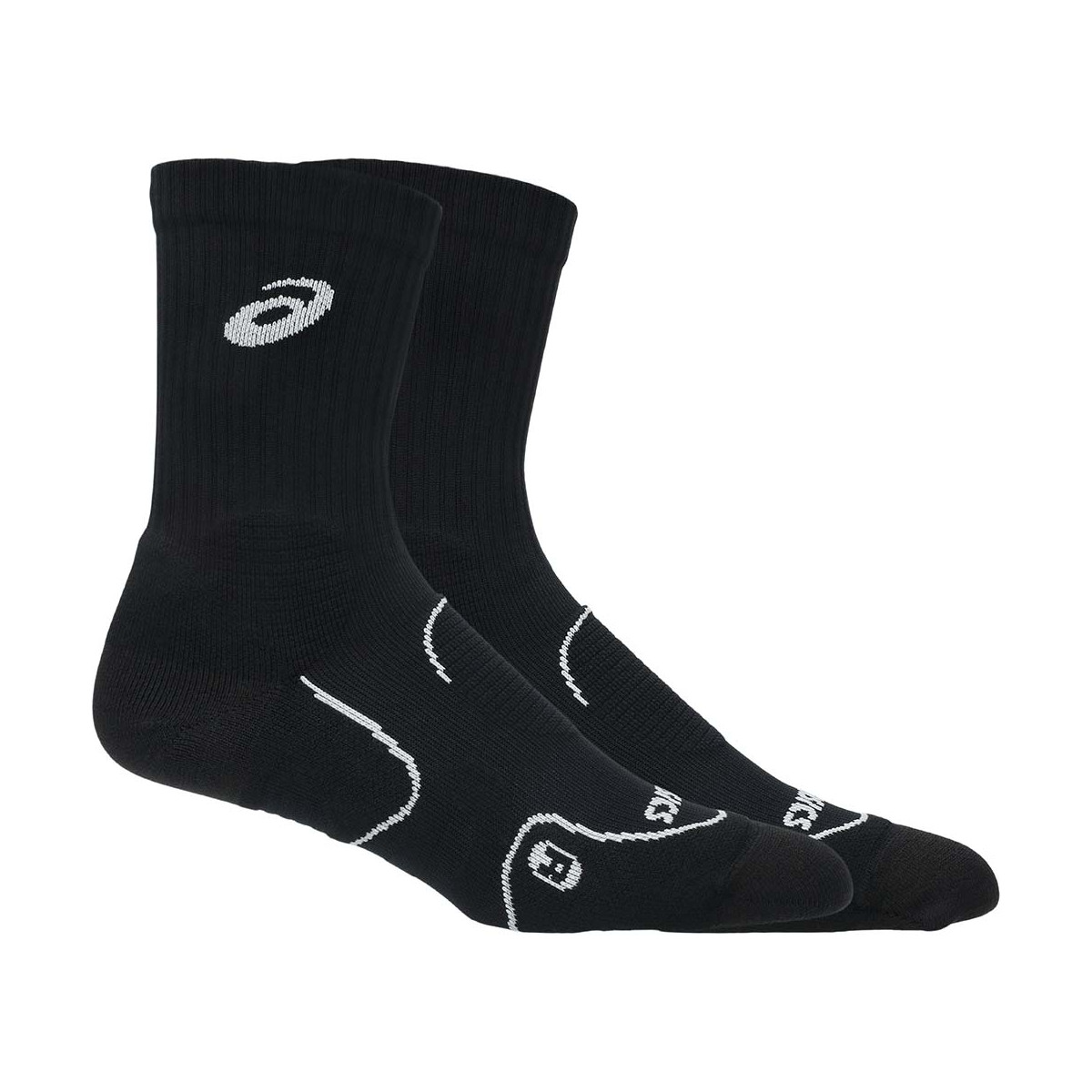 Chaussettes Asics Tennis Court+ Crew Noir