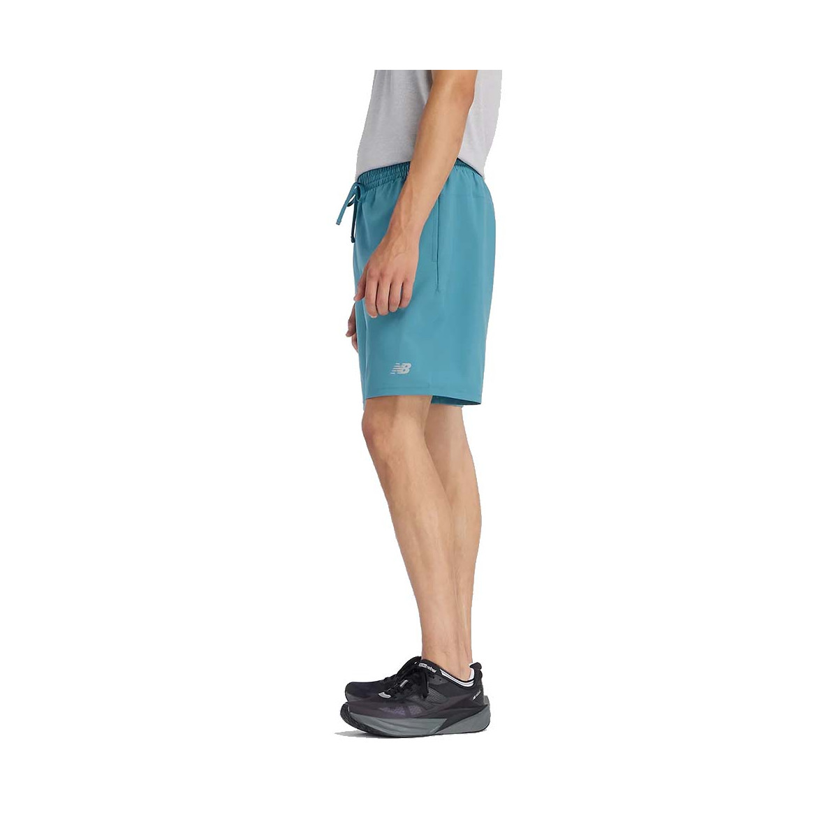 Short New Balance Essentials Bleu Sarcelle