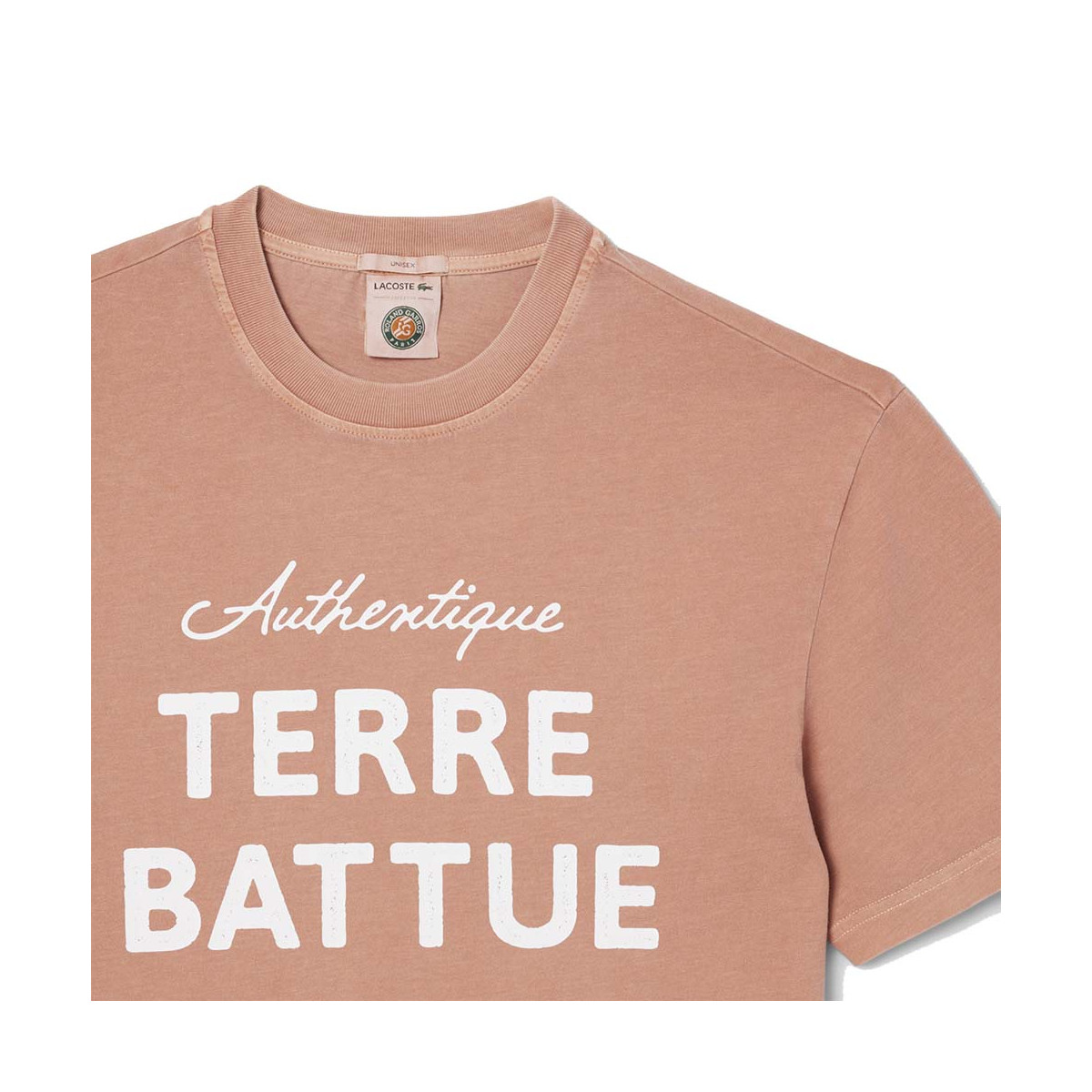Lacoste Roland Garros Unisex Grijs T-shirt