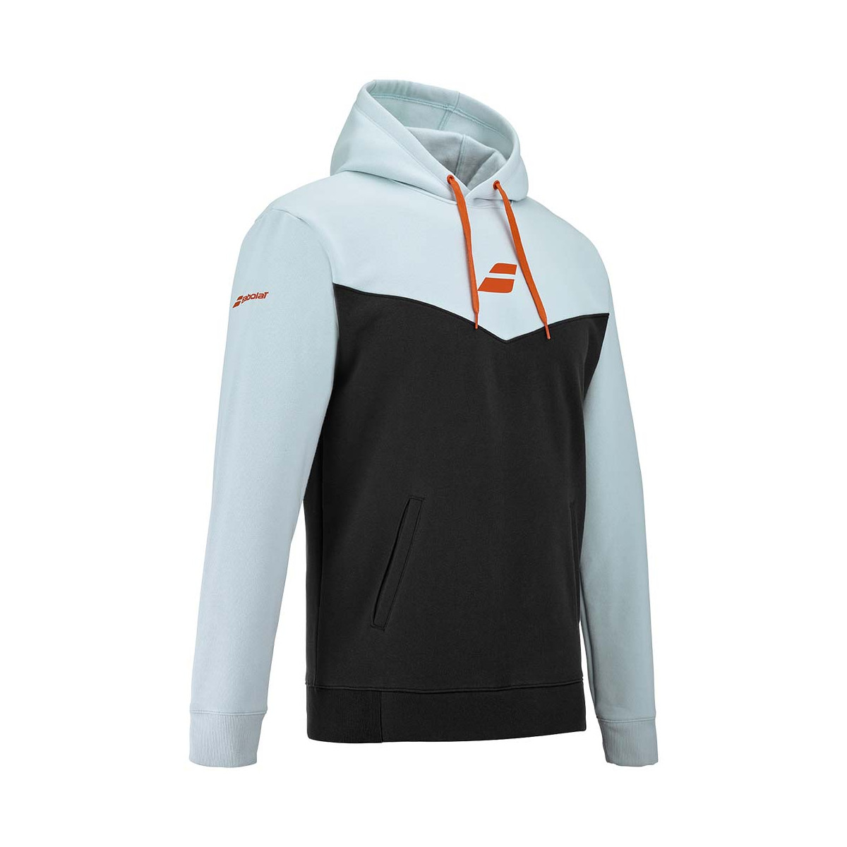 Sweat à capuche Babolat Exercise Bleu clair / Noir
