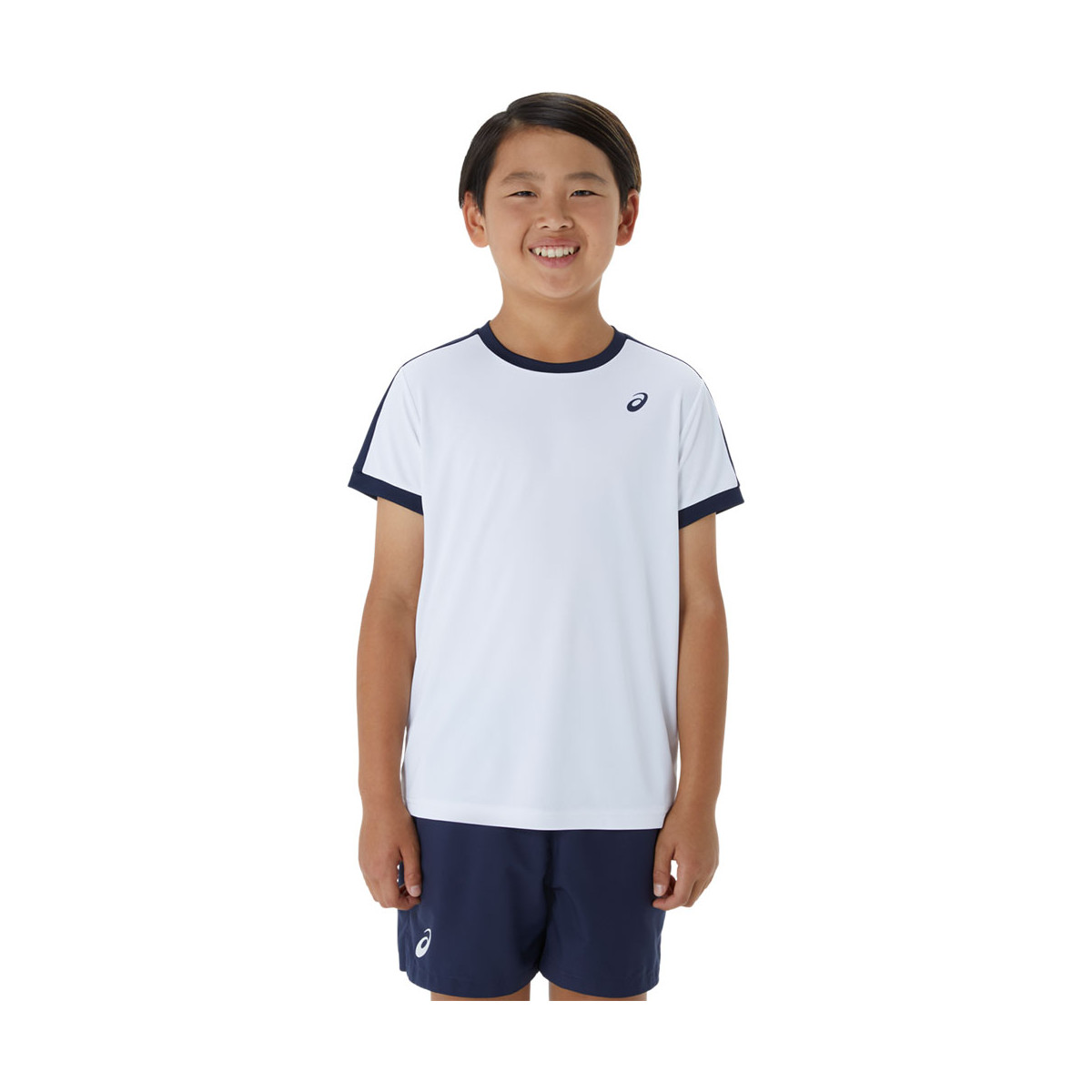 T-Shirt Asics Jongens Crème / Blauw