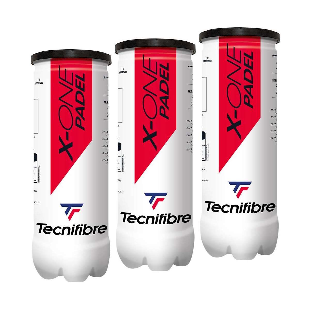 Tecnifibre X-One Padel Tripack (3 kokers van 3 ballen)