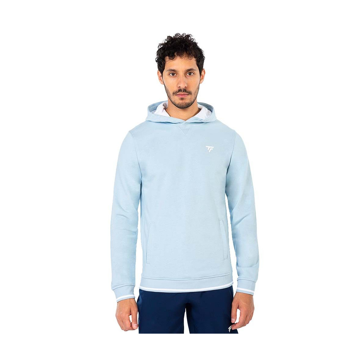 Sweat à capuche Tecnifibre Team Terry Hoodie Bleu ciel
