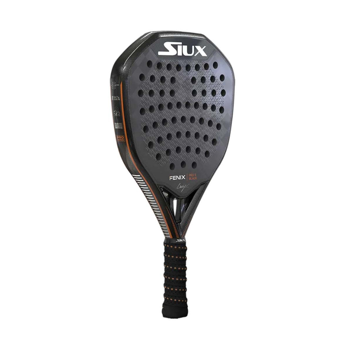 Padel racket Siux Fenix Pro 5 Black Edition Augsburger