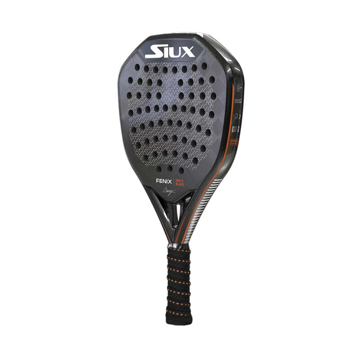 Padel racket Siux Fenix Pro 5 Black Edition Augsburger