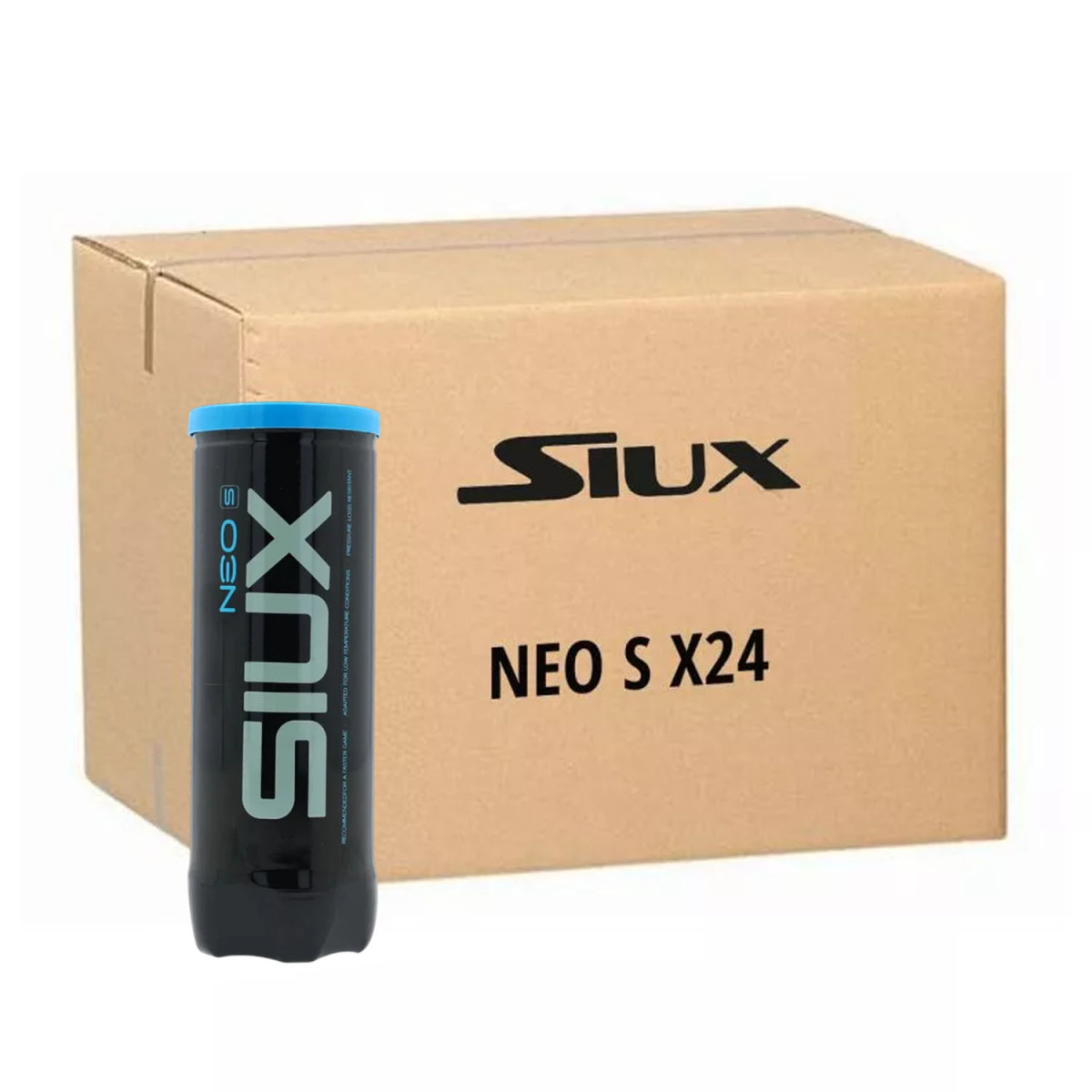 Carton de 24 tubes de 3 balles Siux Neo S