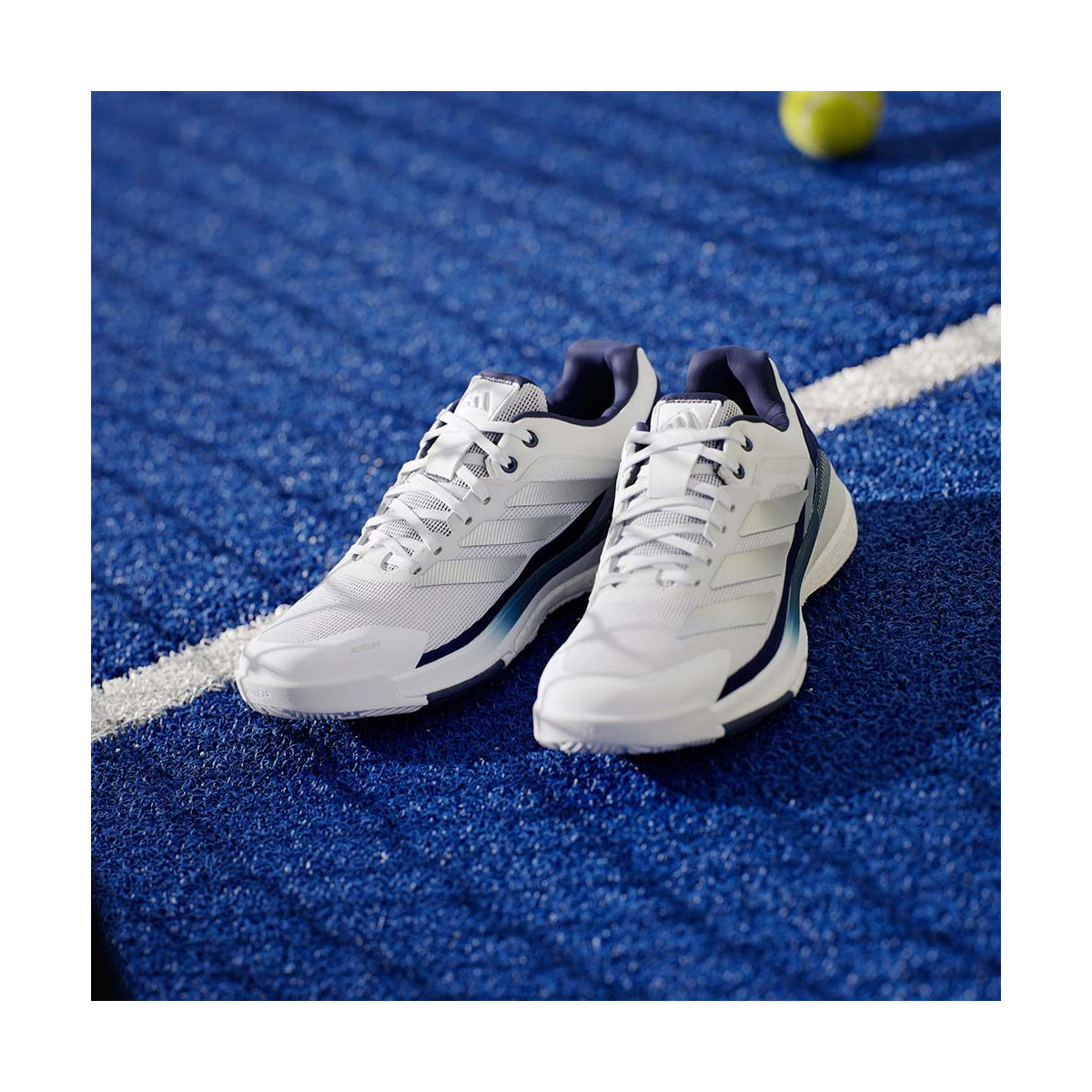 Adidas Crazyquick Boost Padel Schoenen Wit / Donkerblauw