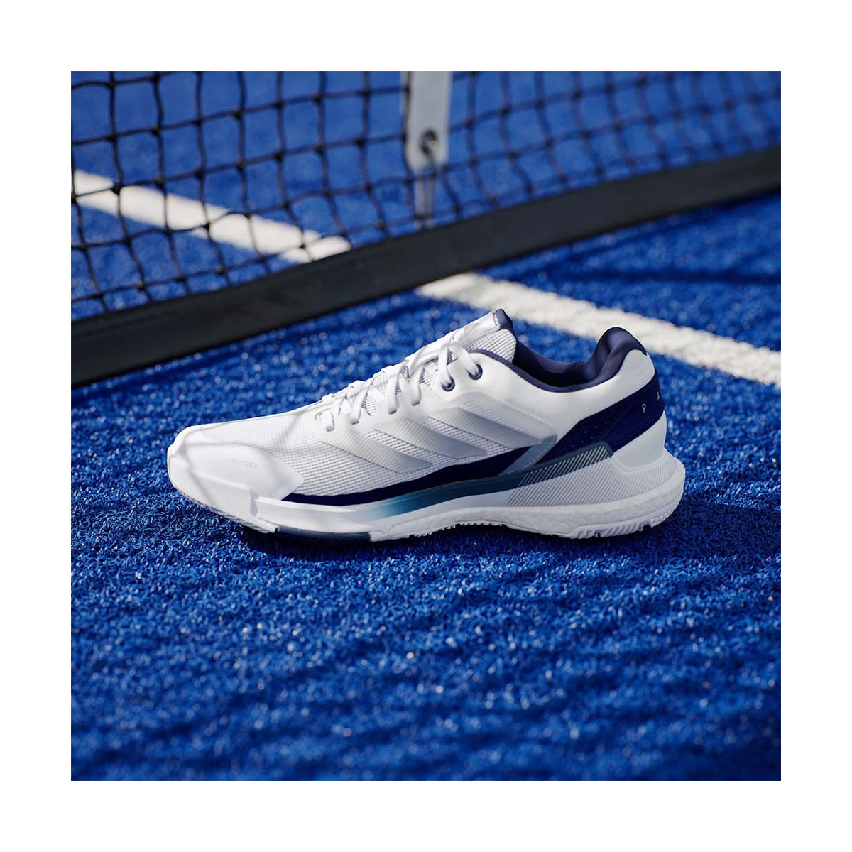 Adidas Crazyquick Boost Padel Schoenen Wit / Donkerblauw