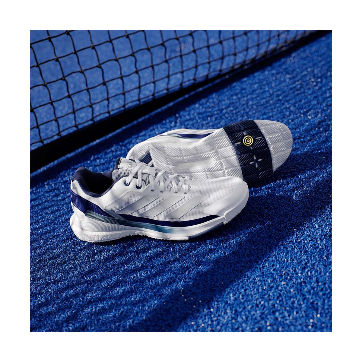 Adidas Crazyquick Boost Padel Schoenen Wit / Donkerblauw
