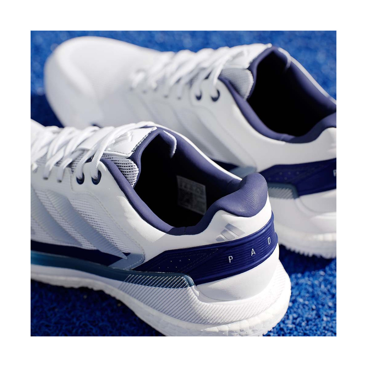 Adidas Crazyquick Boost Padel Schoenen Wit / Donkerblauw