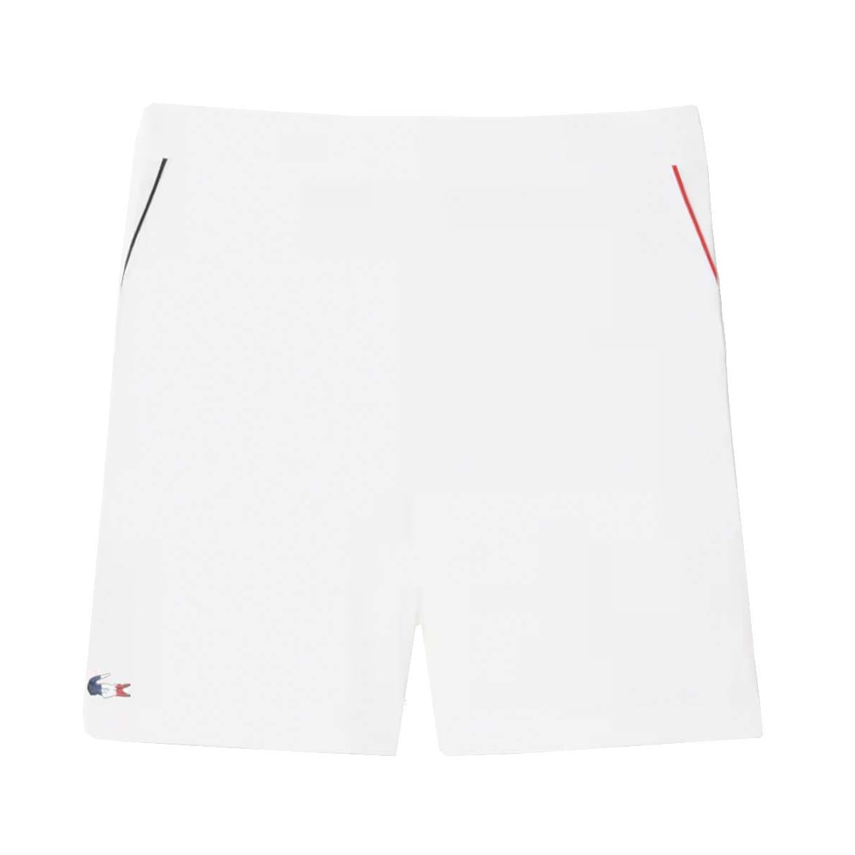 Lacoste Korte Broek Frans Tennisteam Wit
