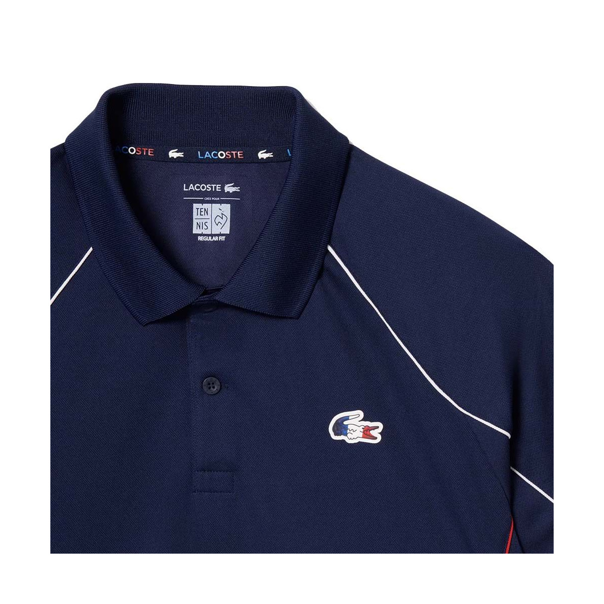 Lacoste Frans Tennisteam Poloshirt Marineblauw