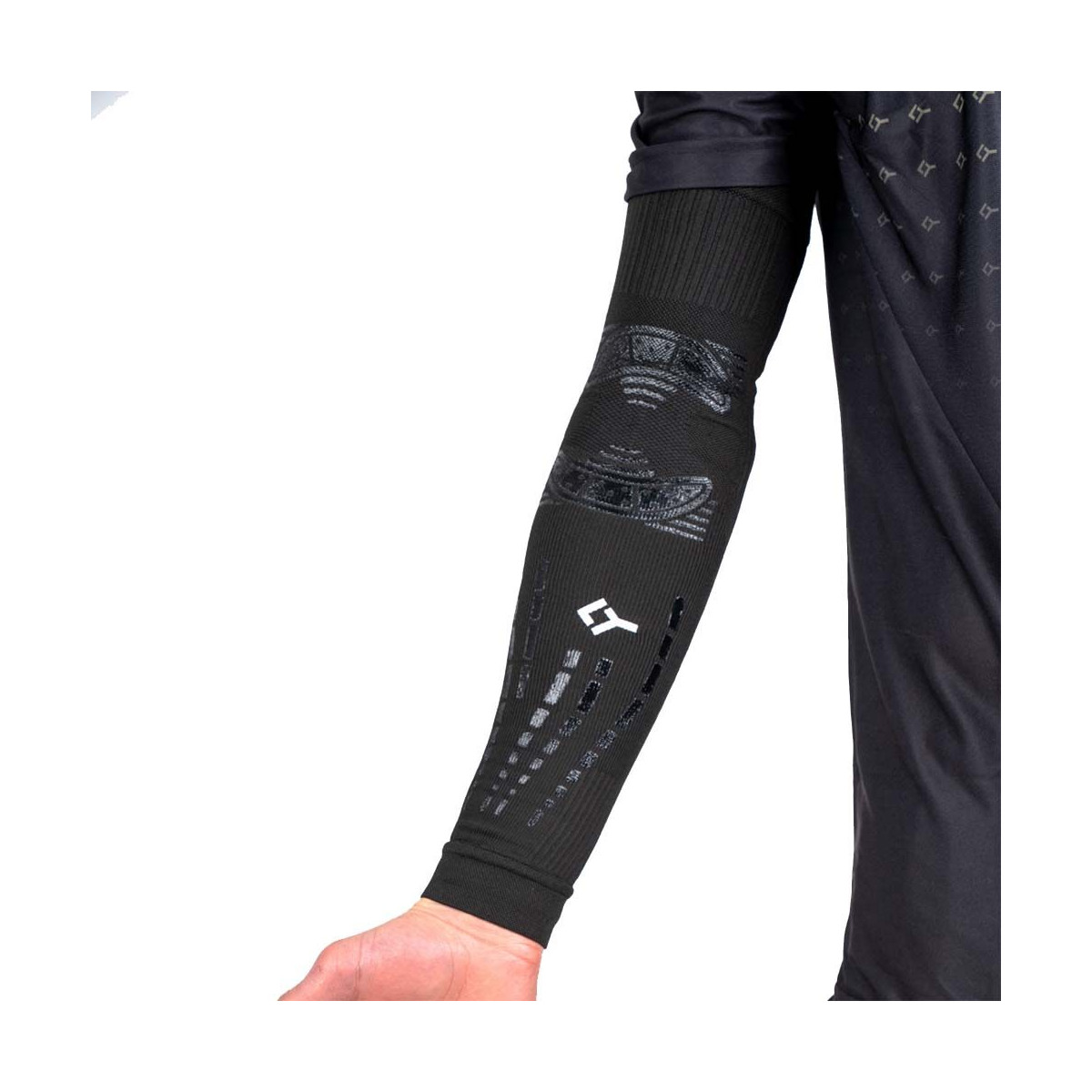 Floky NO-STRAIN Evolution Compressie Arm Sleeve Zwart